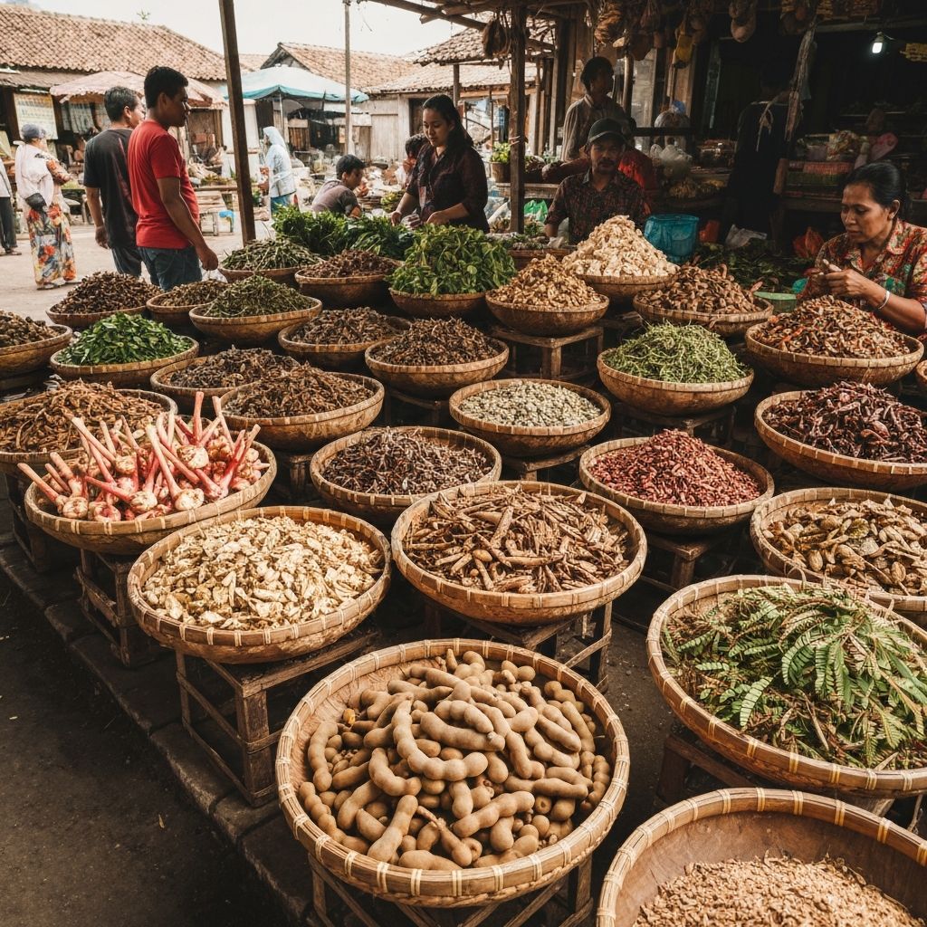 Indonesian local herbs and ingredients